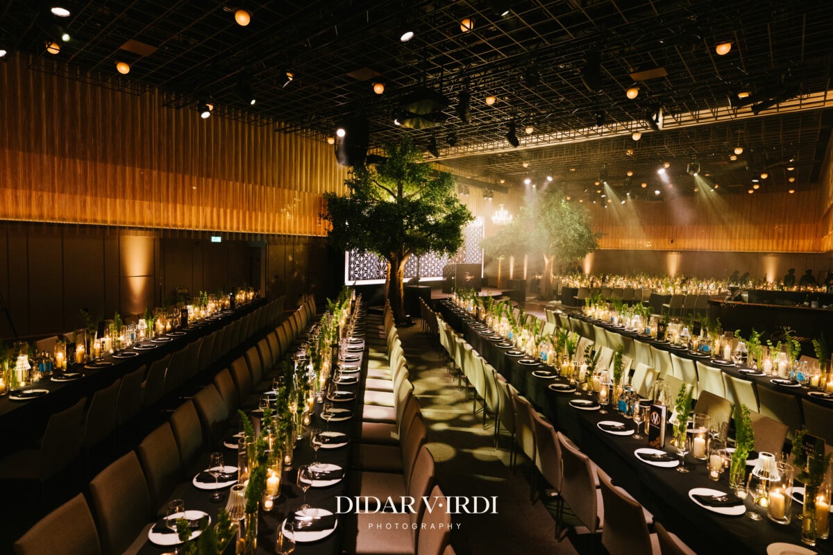 Wedding at The Londoner — event production by Kudos AV