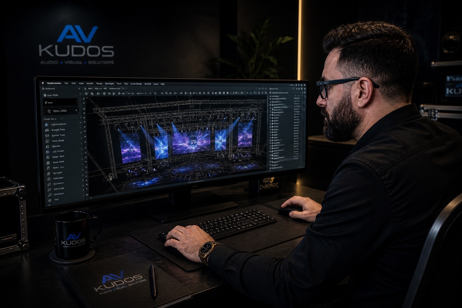Kudos AV event production — stage 2