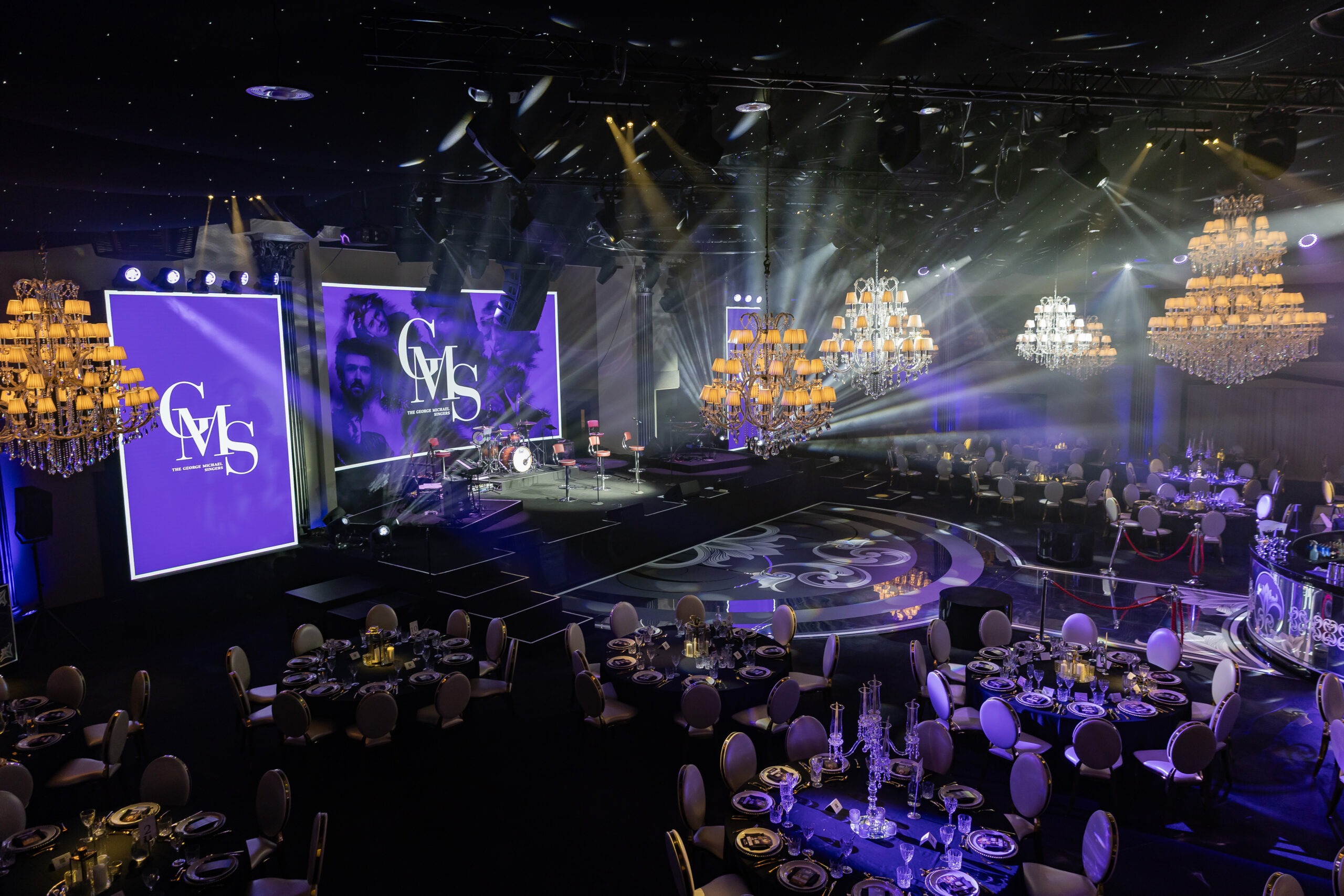 The George Michael Singers Live at IXL Events Centre — event production by Kudos AV