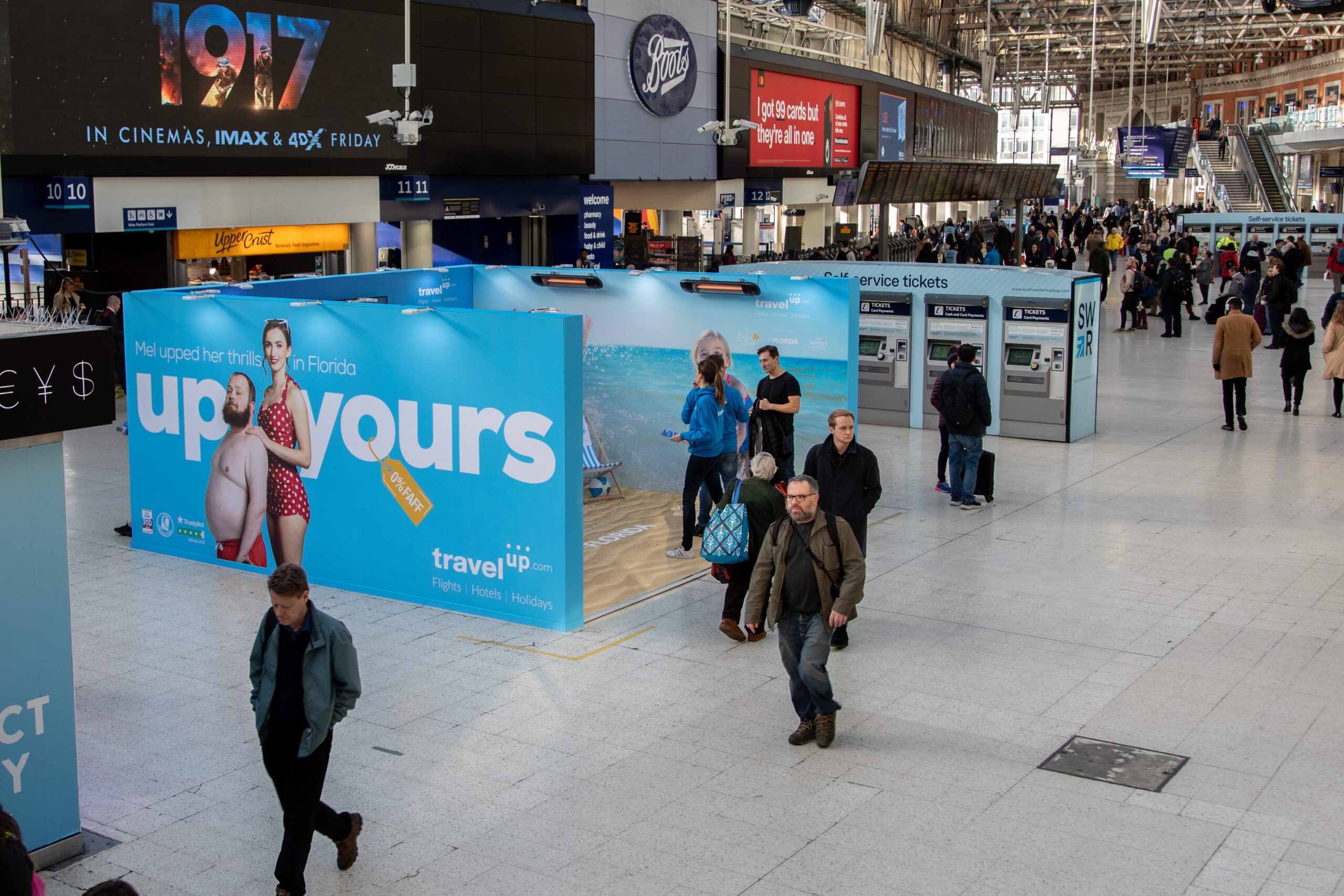 Travel Up, Florida Beach Pop-Up at London Waterloo