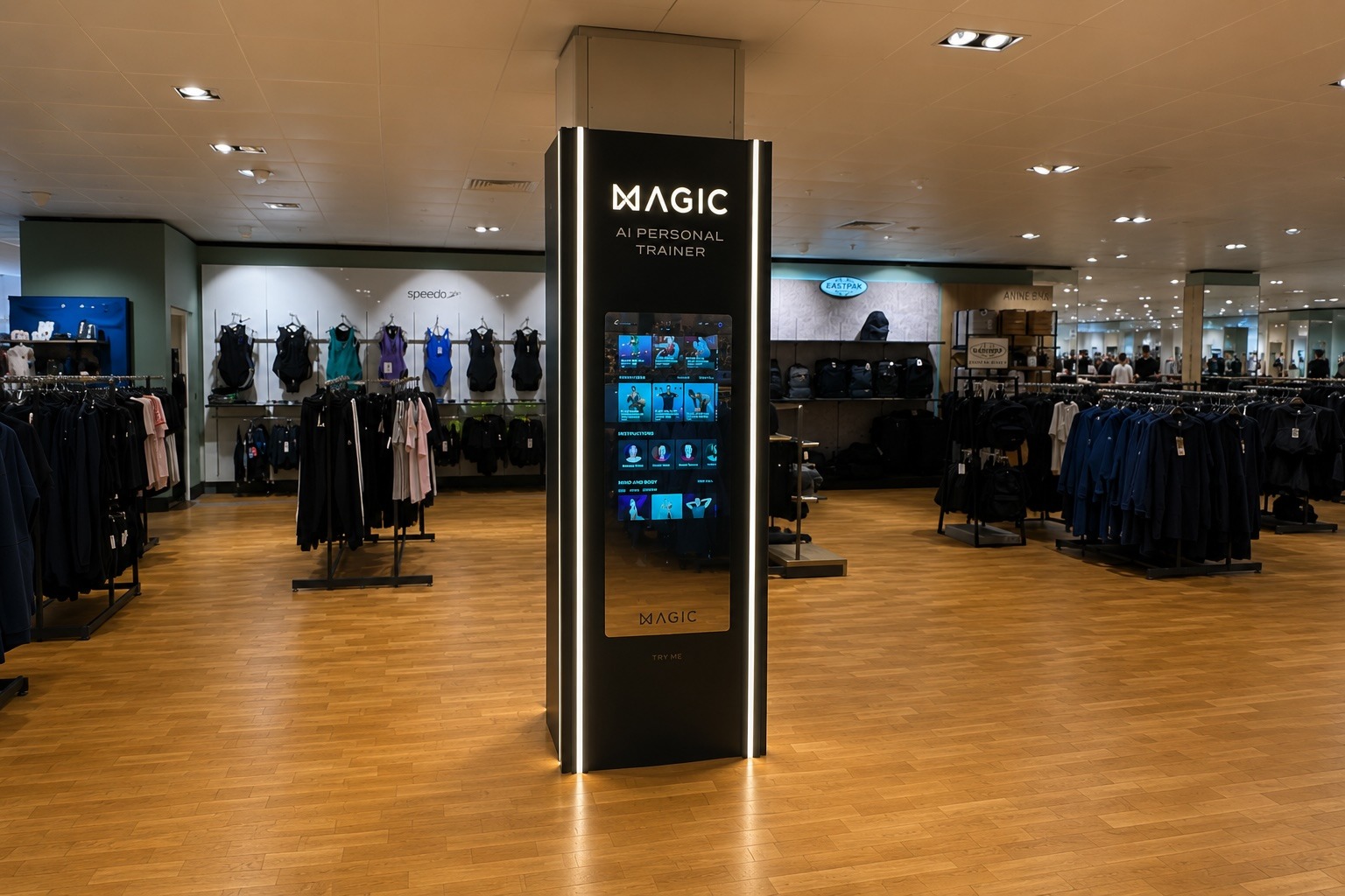 MAGIC AI Personal Trainer installation completed at John Lewis by Kudos AV