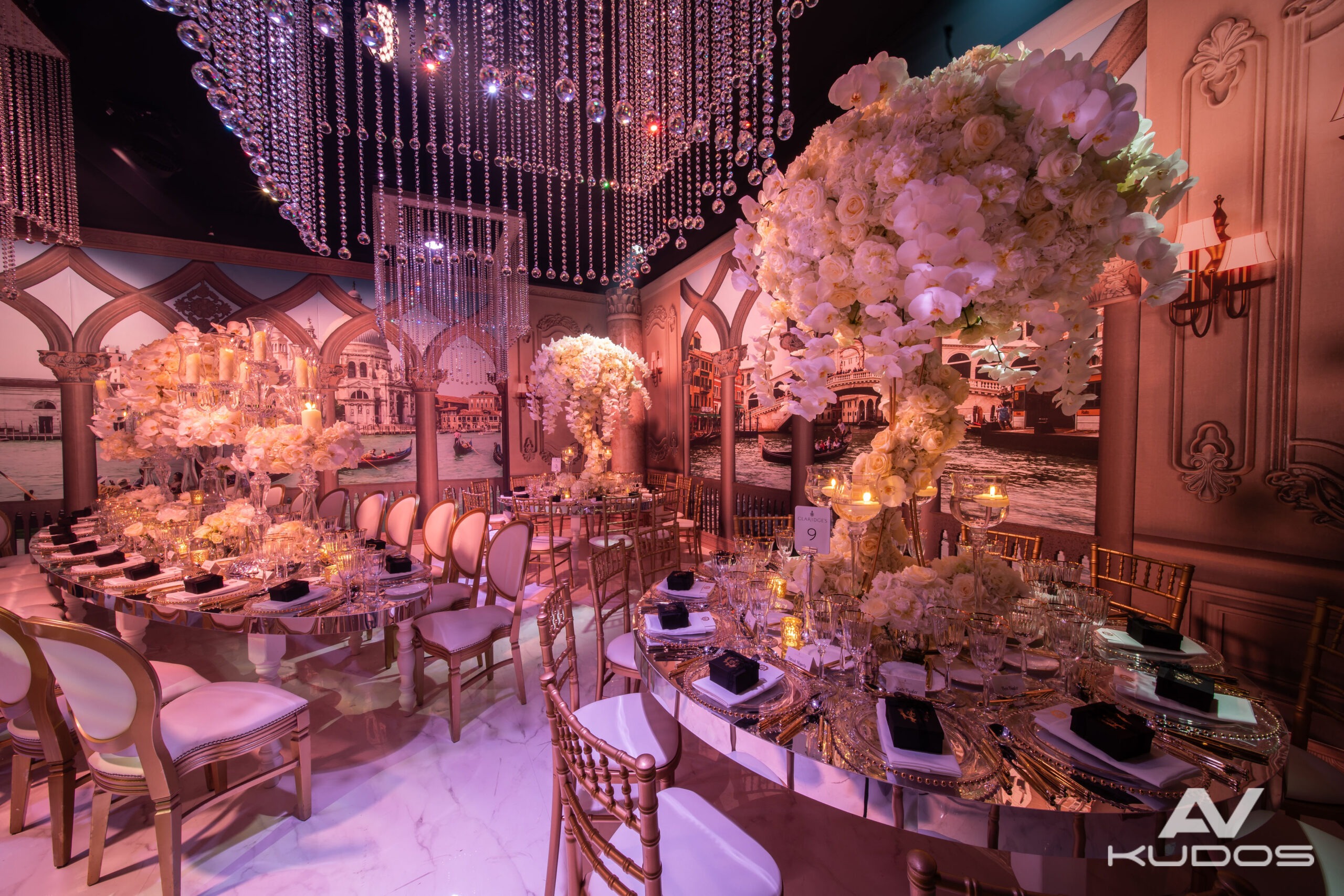 Wedding at Claridge's London — AV production by Kudos AV