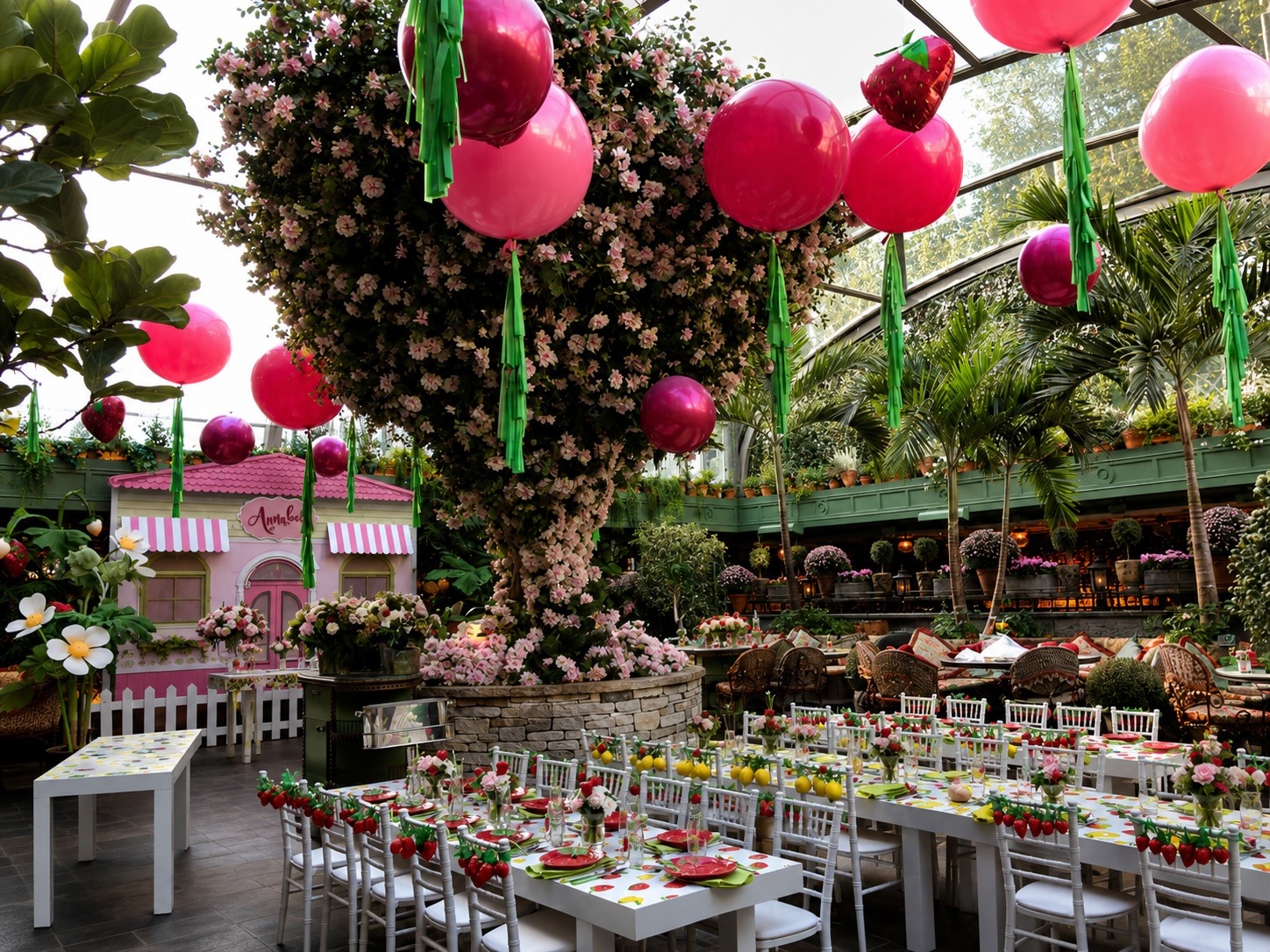 A Strawberry Garden Birthday at Annabel's — Kudos AV event production, photo 1