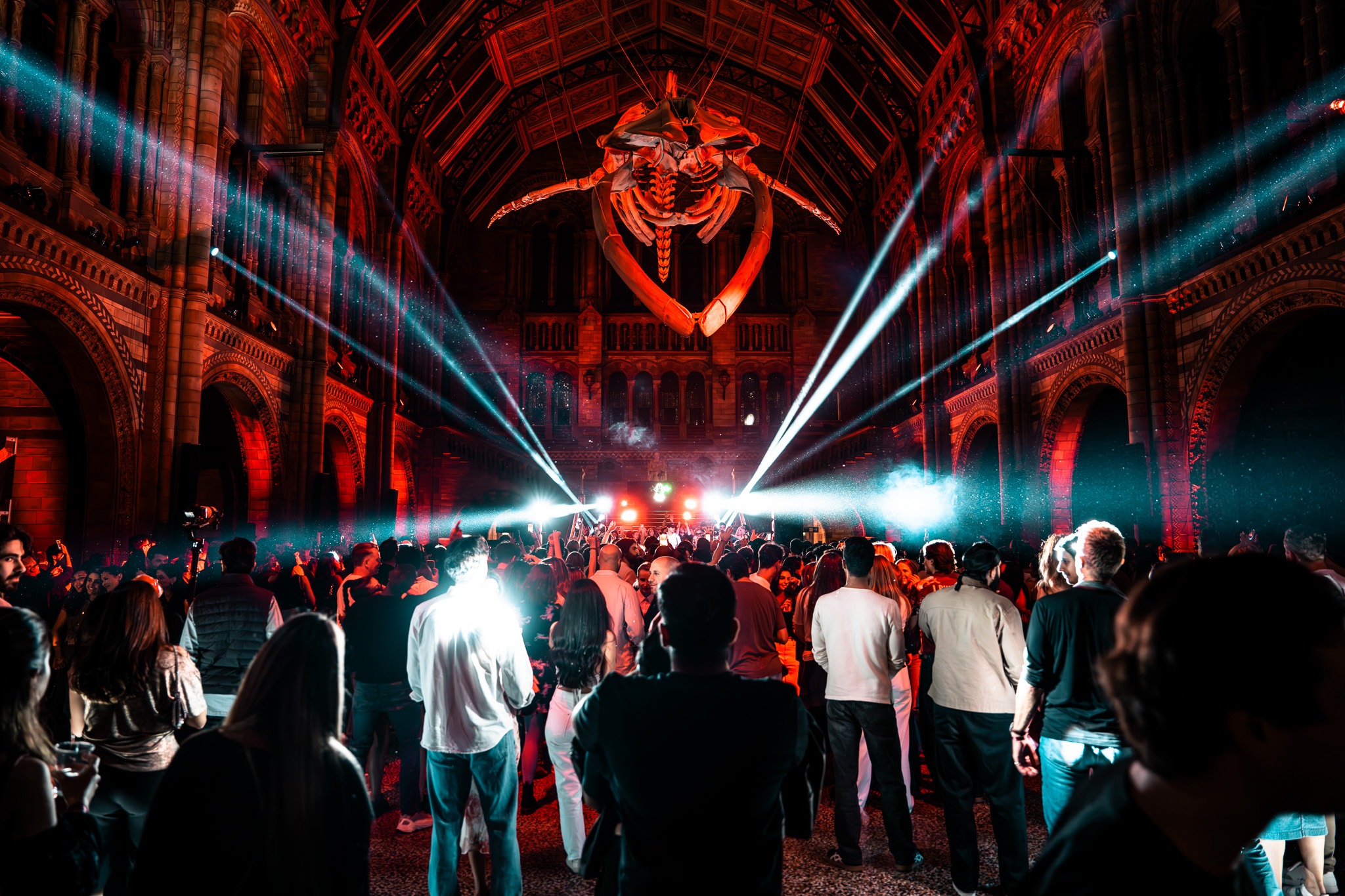 MTRNM Night at the Museum — an immersive fashion and music production by Kudos AV at the Natural History Museum, London