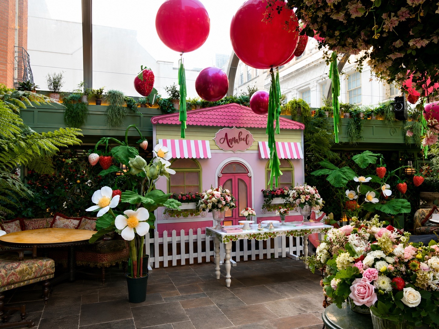 A Strawberry Garden Birthday at Annabel's — Kudos AV event production, photo 4