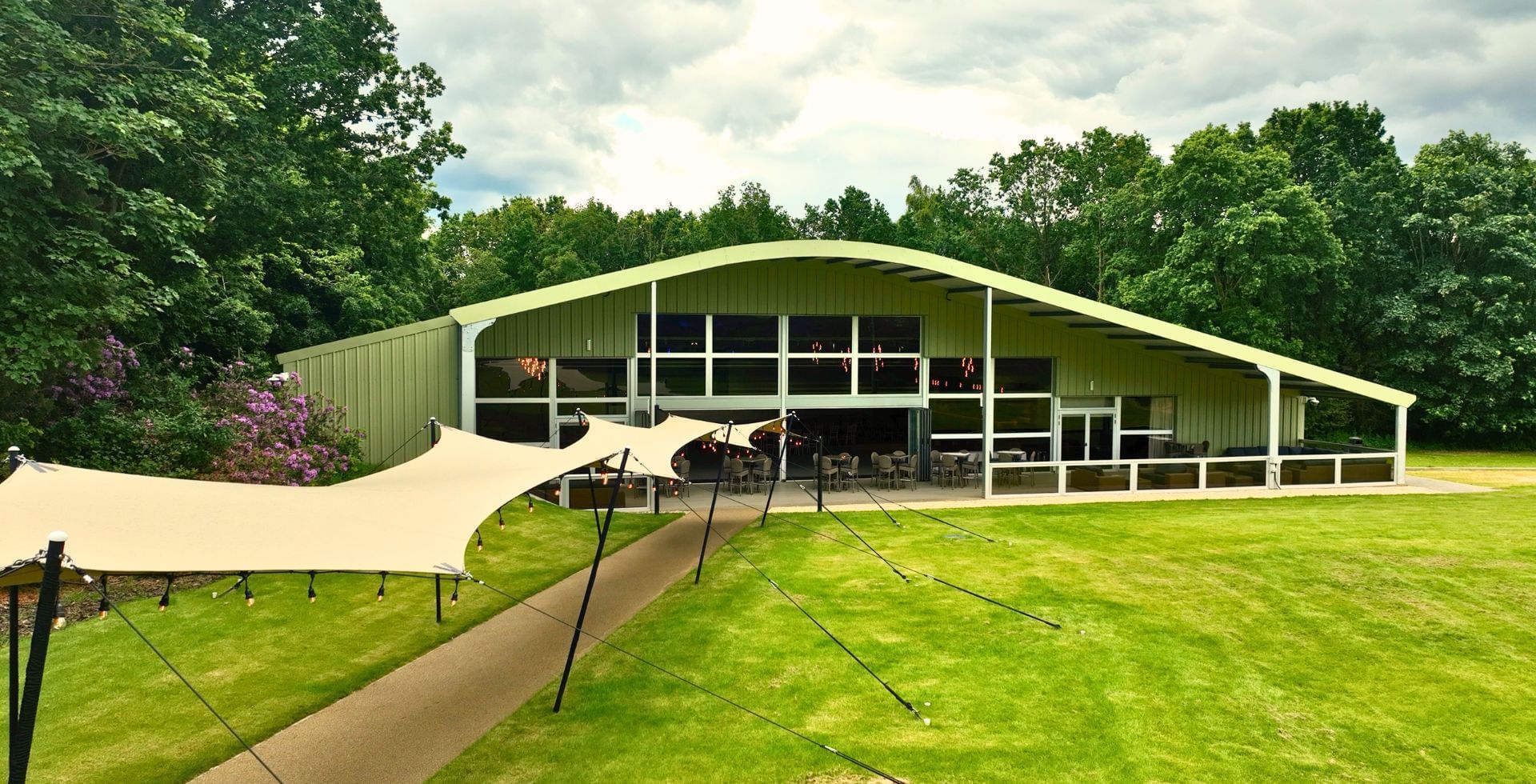Exterior of The King Suite, the purpose built event venue in the grounds of Easthampstead Park, Berkshire